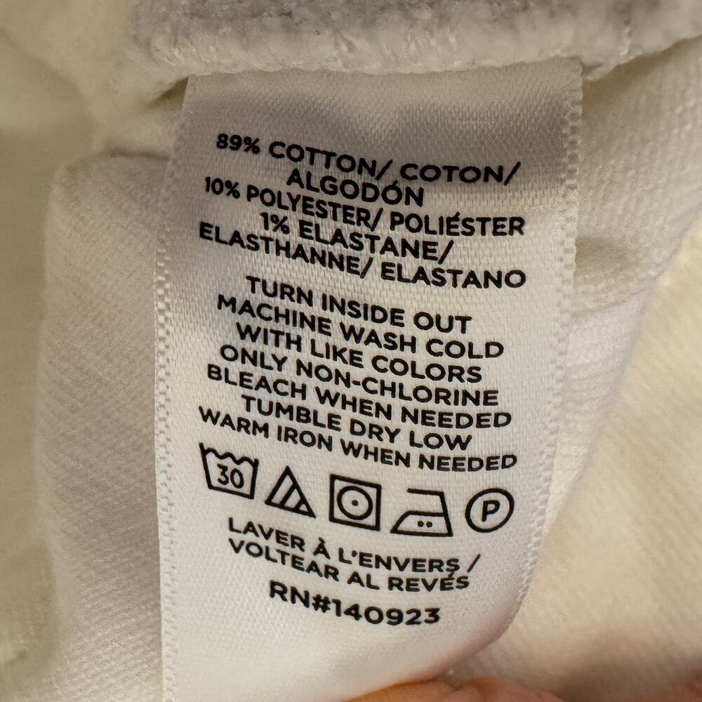 Loft High Rise The Slim Cropped White Jeans Size 33 Petite (16 Petite) - Picture 6 of 7